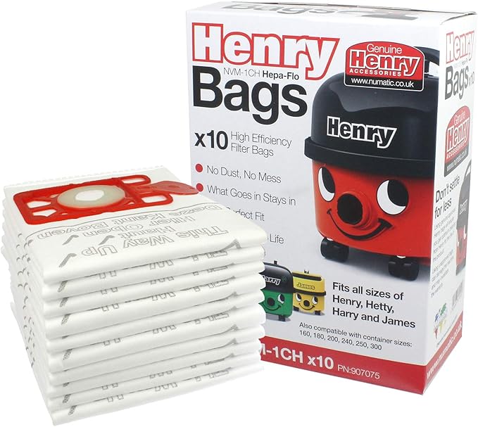 Numatic Genuine Henry Hepaflo Vacuum Bags
