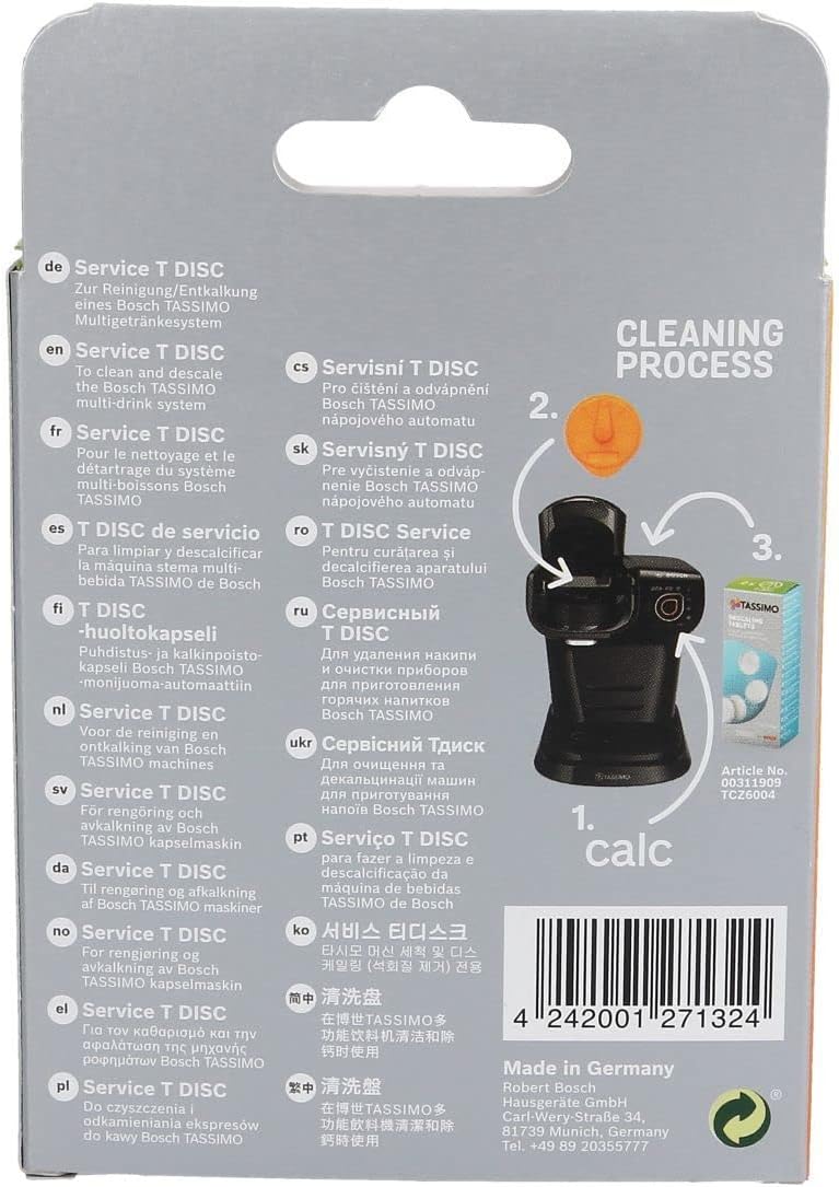 Bosch Tassimo Service Cleaning Orange T-Disc