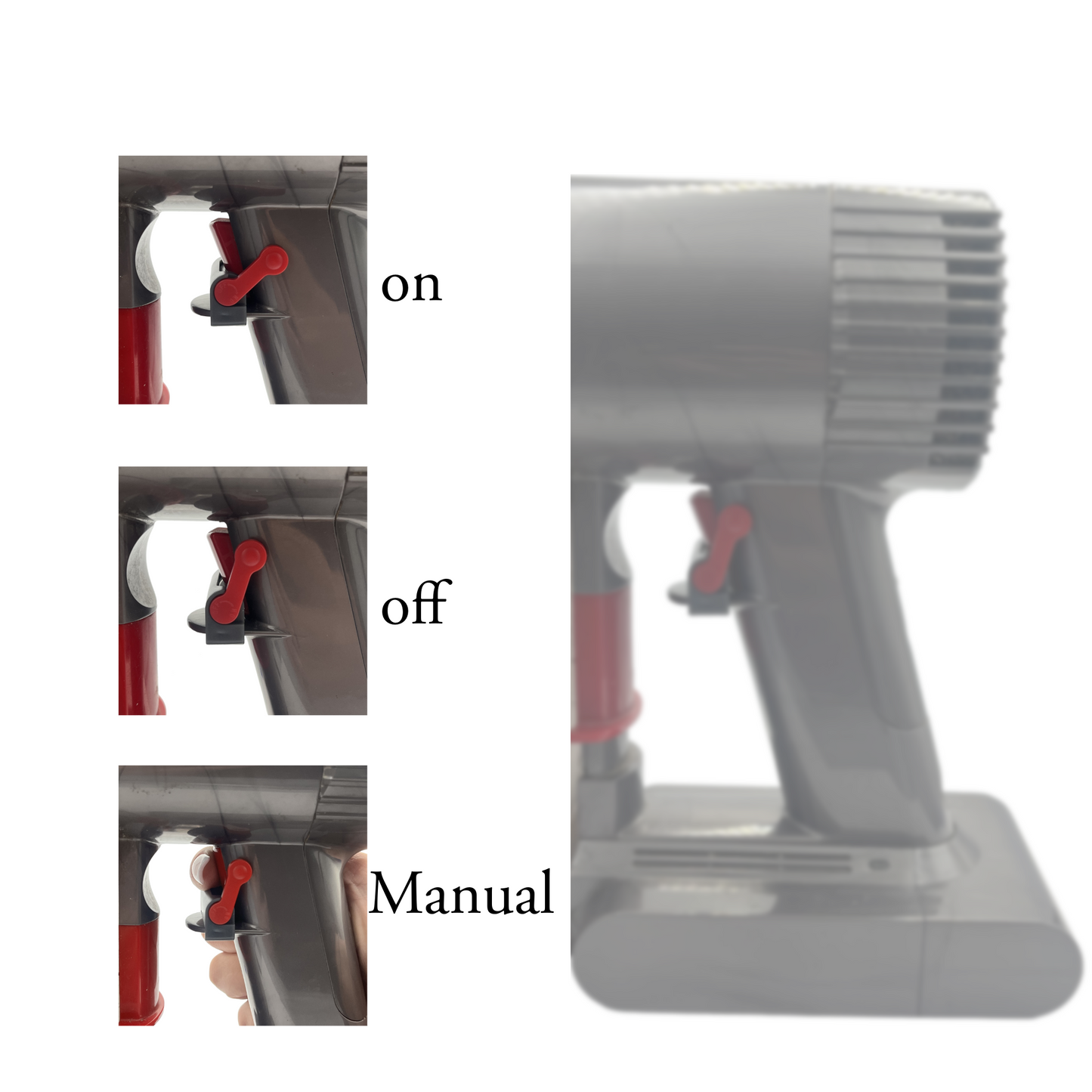 Power Button On/Off Control Clamp For Dyson Vacuums